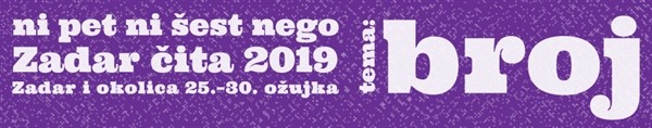Poziv za sudjelovanje u manifestaciji Zadar čita 2019. godine