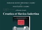 Croatica et Slavica Iadertina