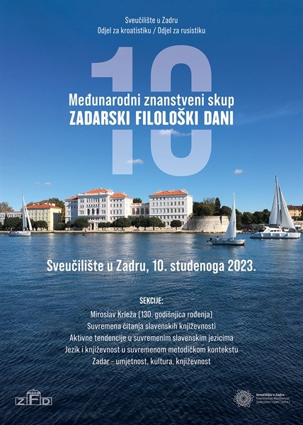 Međunarodna znanstvena konferencija "Zadarski filološki dani 10"